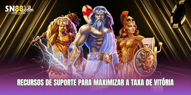 Recursos de suporte para maximizar a taxa de vitória